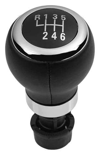 ELCEAMMDLW Schalthebel Auto Kompatibel mit VW Kompatibel mit Tiguan 5N 2007-2011 5 6 Geschwindigkeit Auto Schaltknauf Gaitor Boot Abdeckung Kragen(6 Speed Knob) von ELCEAMMDLW
