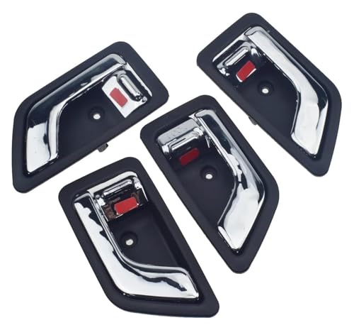 ELCEAMMDLW rechts türgriff innen Für Hyundai Für Getz Für Klicken TB 2002-2009 Chrom Innen Auto Türgriffe Rechts Pull Griff Links(Chrome Type B 4pcs) von ELCEAMMDLW