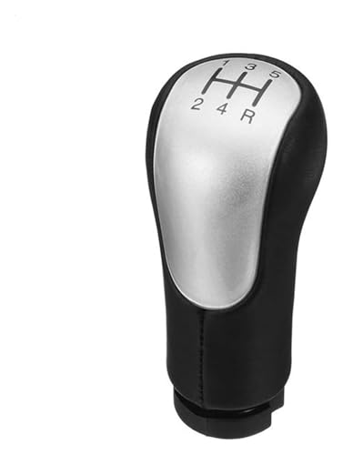 Schalthebel Auto Kompatibel mit Ford Kompatibel mit Fiesta Kompatibel mit Fusion Kompatibel mit Transit Connect 2002 5 6 Gang Schaltknauf Kugelhebel Stick Pen Arm Gearshifter(5-speed Silver) von ELCEAMMDLW