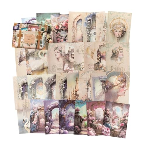 Alte Zwischenablage Aufkleber, Tagebuchartikel 60 Stück/Pack Vintage Hintergrund Papier Materialien Papier Combo Kit DIY Junk Journal Collage Fotoalbum Dekoration Scrapbook Lieferungen Dekoration von ELDFLRURB