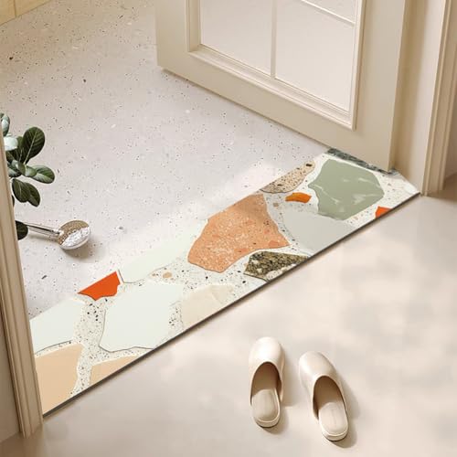Anti-Rutschen kann schmale Türkissen waschen, Badematte aus Kieselgur, Mehrfarbig, mehrere Größen(E,10x60cm) von ELDFLRURB