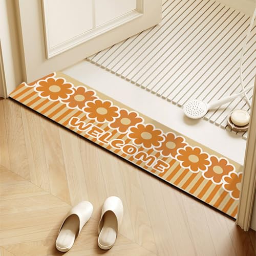 Anti-Rutschen kann schmale Türkissen waschen, Saugfähige, rutschfeste Badezimmer- und Küchenmatte, Mehrfarbig, mehrere Größen(F,10x120cm) von ELDFLRURB