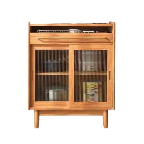 ELDFLRURB Küchenschränke aus Holz, Stocc-Schränke, Buffetschrank aus Massivholz mit Schiebetüren, verschiedene Größen (A,B: 100 cm x 40 cm x 92 cm) von ELDFLRURB