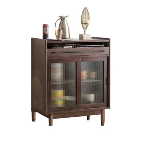 ELDFLRURB Küchenschränke aus Holz, Stocc-Schränke, Buffetschrank aus Massivholz mit Schiebetüren, verschiedene Größen (C,M:75CMX40CMX92CM) von ELDFLRURB