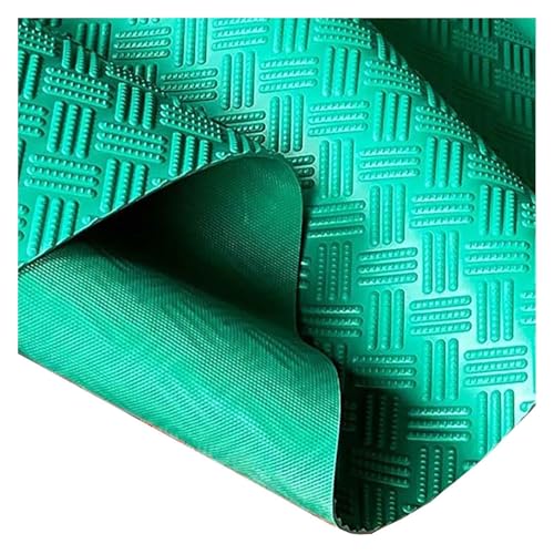 ELDFLRURB Rutschfeste industrielle Linoleum-Fußmatte, PVC-Garage, 3 mm, PVC, Garagen-Fußmatten, mehrfarbig, mehrere Größen (grün, 180 x 100 cm) von ELDFLRURB