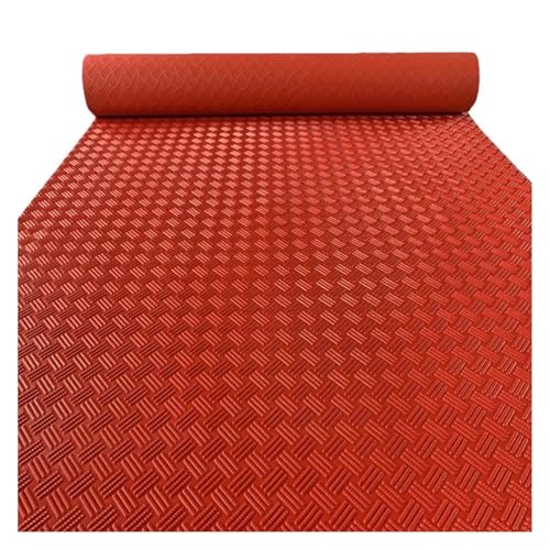 ELDFLRURB Rutschfeste industrielle Linoleum-Fußmatte, PVC-Garage, 3 mm, PVC, Garagen-Fußmatten, mehrfarbig, mehrere Größen (rot, 60 x 80 cm) von ELDFLRURB