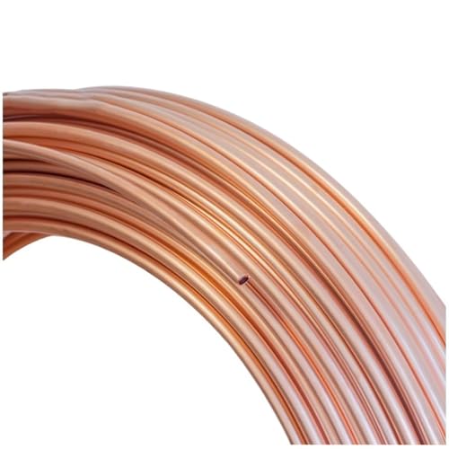 Kupferrohr mit Weichspule, Schlauch aus weichem Kupfer T2 mit einer Reinheit von 99,9% für Klimasysteme und Trinkwasser verschiedene Größen(1 Meter 4x0.5mm) von ELDFLRURB