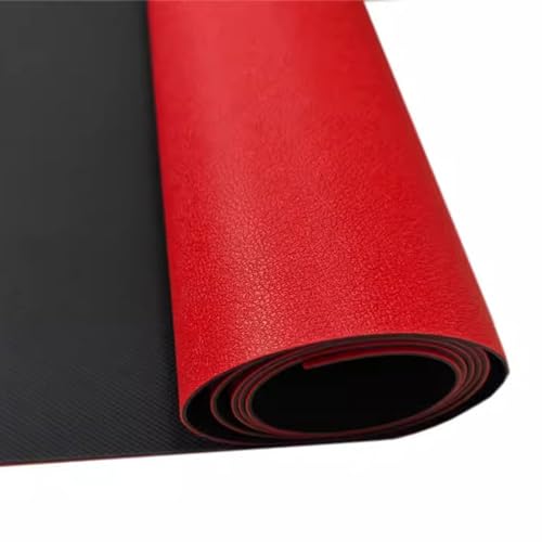 Rutschfeste industrielle Linoleum-Fußmatten, PVC-Garagen-Gummi-Fußmatten, Rolle, wasserdicht, mehrfarbig, mehrere Größen (Rot, 0,9 x 1 m von ELDFLRURB
