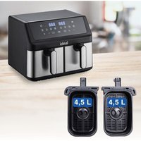 Eldom - Ideal fettfreie Fritteuse, doppelt horizontal 9l, 8 Funktionen - inkl. Speisentrocknung Eldom - Ideal fettfreie Fritteuse, doppelt horizontal 9l, 8 Funktionen - inkl. Speisentrocknung von ELDOM