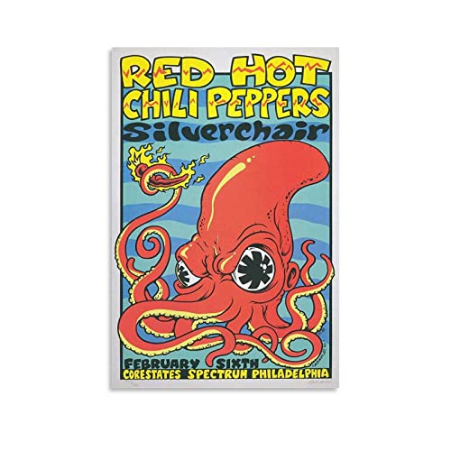 Red Hot Chili Peppers Poster Leinwand Poster Schlafzimmer Dekoration Landschaft Büro Valentinstag Geburtstag Geschenk ohne Rahmen Stil 30 x 45 cm von ELEBOR