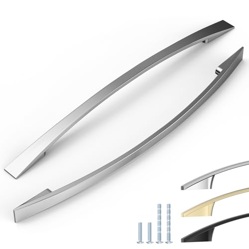 6 Pack, 192mm, Gebürstetes Nickel, Schrankgriffe, Elegante Küchengriffe, Möbelgriffe von ELEBUILD