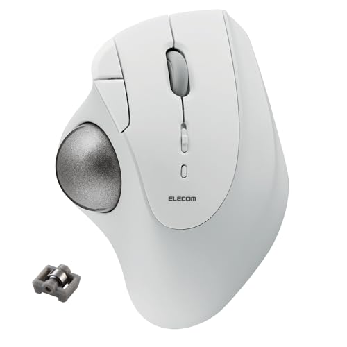 ELECOM Ergonomic Comfort Design Trackball IST Bluetooth 5.3, Super-Smooth Tracking with Roller Ball Bearing, 36mm Ball, Thumb control, Compatible for Windows, PC, Mac, iPadOS, and Android (M-IT11BRWH) ELECOM Ergonomic Comfort Design Trackball IST Bluetooth 5.3, Super-Smooth Tracking with Roller Ball Bearing, 36mm Ball, Thumb control, Compatible for Windows, PC, Mac, iPadOS, and Android (M-IT11BRWH) von ELECOM
