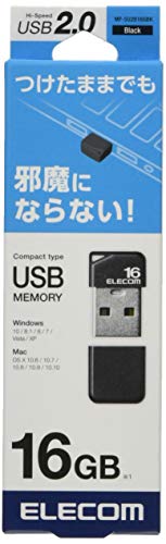 Elecom Black with USB Memory 16GB USB2.0 small Strap Cap MF-SU2B16GBK Elecom Black with USB Memory 16GB USB2.0 small Strap Cap MF-SU2B16GBK von ELECOM