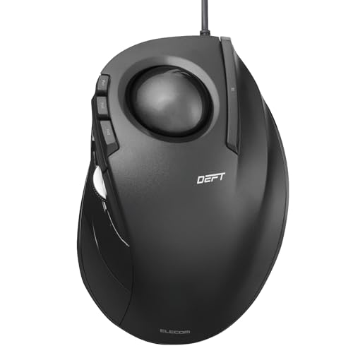 Elecom M-DT2URBK Scroll-Rad, Trackball, PC/Mac, 4-Wege von ELECOM