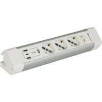 6-personen steckdosenleiste 3 zweipolige schuko + 2 usb-a + 1 usb-c weiß - 61920 - Electraline 6-personen steckdosenleiste 3 zweipolige schuko + 2 usb-a + 1 usb-c weiß - 61920 - Electraline von ELECTRALINE