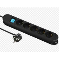 Electraline - Multipresa 5 prese kabel 3mt 3g1.5 16a schwarzfarbe mit illumierbarer 62084 von ELECTRALINE