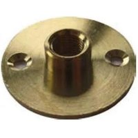Electraline - Plattenfitting Messing, weiblich, Raster 10x1, Durchmesser 40mm Electraline - Plattenfitting Messing, weiblich, Raster 10x1, Durchmesser 40mm von ELECTRALINE