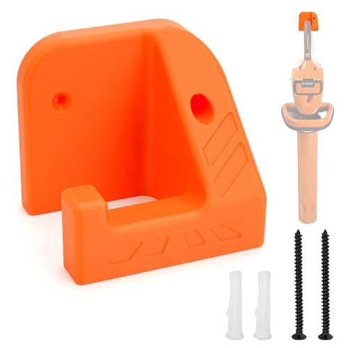 ELECTRAPICK Halterung passend für STIHL HSA Akku Heckenschere, Gerätehalterung für Stihl Zubehör Motorsägenhalter, Wandhalterung Motorsägenhalter (Orange) von ELECTRAPICK