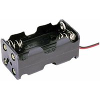 Electro Dh - Batteriehalter für 4 Batterien 1,5V (6V) schwarz 33.002/CH 8430552028979 von ELECTRO DH
