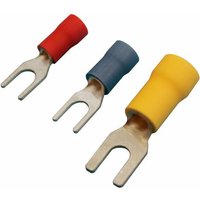 Electro Dh - Packung mit 100 Stück Fastom-Gabelklemmen 4,3 mm für Kabel von 1,5 bis 2,5 mm² Farbe Blau Hülse 10.925/4,3/Z 8430552143634 von ELECTRO DH