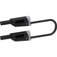 2717-IEC-CD1-100N Messleitung Lamellenstecker 4 mm Lamellenstecker 4 mm 1.00 m Schwarz 1 - Electro Pjp von ELECTRO PJP