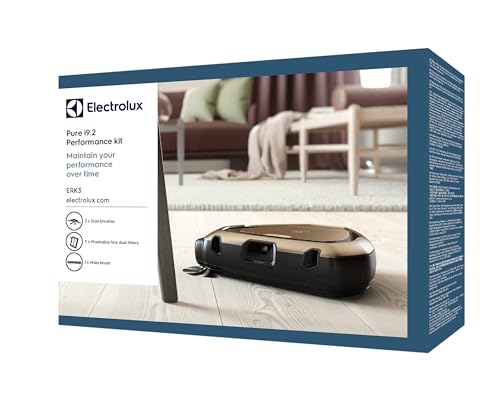 Electrolux ERK3 Performance Kit für Saugroboter PUREi9.2 (1 Bürstenrolle für Diverse Böden, 3 XXL Filter (fangen Partikel wie Allergene & Pollen), 3 Seitenbürsten für optimale Saugleistung, schwarz) von Electrolux