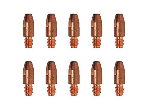 ELCAN 10 M8x30x10mm Kupfer-Kontaktspitzen für 36kd und 501D Brenner von 0,8/1,0/1,2. Verbrauchsmaterialien und Zubehör Schweißpistole. 1,0-mm-Magnet-Draht-Schweißbrennerdüsen von ELECTROMECANICA CANTABRIA ELCAN