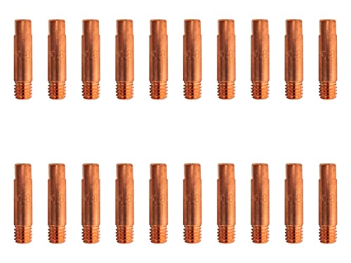 ELCAN 20 M6x25x5,8mm Kupfer-Kontaktspitzen für 0,6/0,8/1,0 15ak Brenner. Verbrauchsmaterialien und Zubehör Schweißpistole. 0,8 mm MIG Magnetdraht-Schweißbrennerdüsen von ELECTROMECANICA CANTABRIA ELCAN