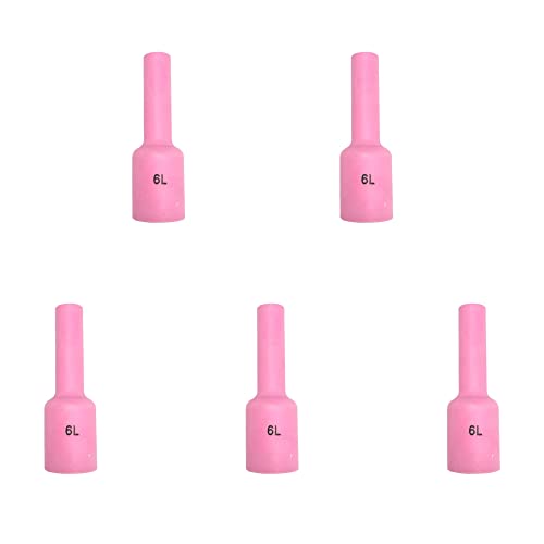 ELCAN 5 lange GR6-Keramik-GASLINSEN-Düsen mit 9,6 mm Innendurchmesser für WIG-Brenner der Serien WP 17, 18 und 26. Verbrauchsmaterialien und Zubehör zum Schweißen mit WIG-Brenner ELCAN 5 lange GR6-Keramik-GASLINSEN-Düsen mit 9,6 mm Innendurchmesser für WIG-Brenner der Serien WP 17, 18 und 26. Verbrauchsmaterialien und Zubehör zum Schweißen mit WIG-Brenner von ELECTROMECANICA CANTABRIA ELCAN