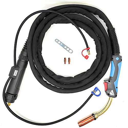 ELCAN 501D Schweißbrenner inklusive 4m Schlauchpaket, Profi-Schweißzubehör für MIG MAG Schutzgas Schweißgeräte mit Eurozentralanschluss, wassergekühlt (501D-Brenner) von ELECTROMECANICA CANTABRIA ELCAN