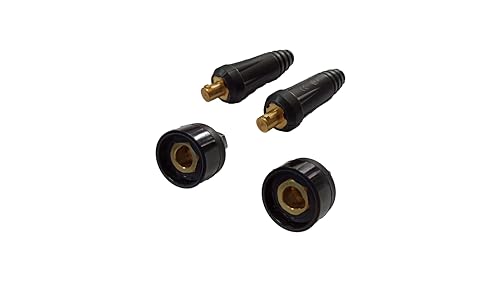 ELCAN-Antennen-Schnellkupplung 35-50 mm DKZ35-50 oder DKJ35-50 200A für Schweißkabel (2 Einheiten) + Buchsenbasis-Schnellkupplung 35-50 mm DKZ35-50 oder DKJ35-50 200A für Schweißkabel (2 Einheiten) von ELECTROMECANICA CANTABRIA ELCAN