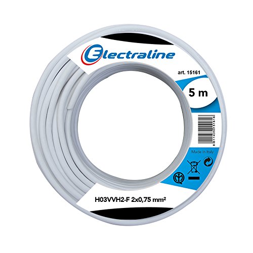 Kabel H03VVH2-F, 2x0.75 mm, 5 mt von Electraline