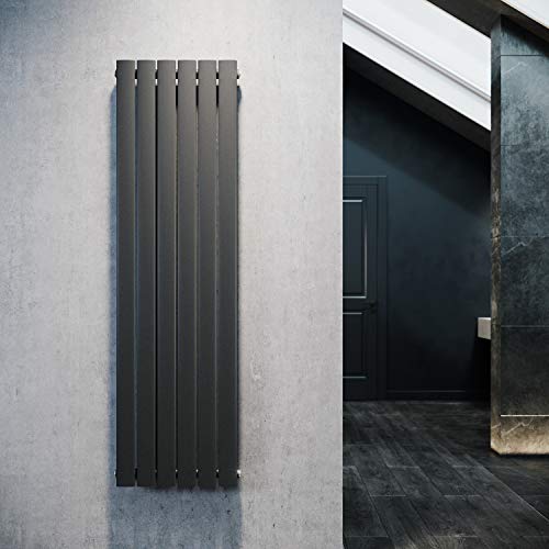 ELEGANT Design Flach Heizkörper 1600 x 462 mm Antrazit Badheizkörper Einlagig Heizkoerper Vertikal Paneelheizkörper von ELEGANT