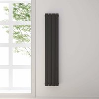 Design Heizkörper Anthrazit Flachheizkörper Heizung Vertikal Doppellagig 1600x308mm - Elegant von ELEGANT