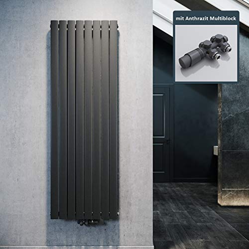 ELEGANT Design Heizkörper Flach 1800x616mm mit Anthrazit Multiblock Thermostat Flachheizkörper Anthrazit Einlagig Vertikal Heizkörper Mittelanschluss ELEGANT Design Heizkörper Flach 1800x616mm mit Anthrazit Multiblock Thermostat Flachheizkörper Anthrazit Einlagig Vertikal Heizkörper Mittelanschluss von ELEGANT