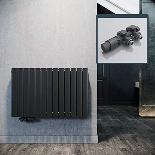 ELEGANT Design Heizkörper Horizontal mit Anthrazit Multiblock 630x1001mm Doppellagig Anthrazit Badezimmer/Wohnraum Paneelheizkörper Mittelanschluss Flachheizkörper ELEGANT Design Heizkörper Horizontal mit Anthrazit Multiblock 630x1001mm Doppellagig Anthrazit Badezimmer/Wohnraum Paneelheizkörper Mittelanschluss Flachheizkörper von ELEGANT