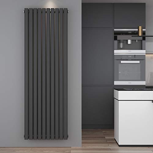 ELEGANT Design Röhren Heizkörper Vertikal 1800x590mm Anthrazit Oval Paneelheizkörper Mittelanschluss Doppellagig ELEGANT Design Röhren Heizkörper Vertikal 1800x590mm Anthrazit Oval Paneelheizkörper Mittelanschluss Doppellagig von ELEGANT