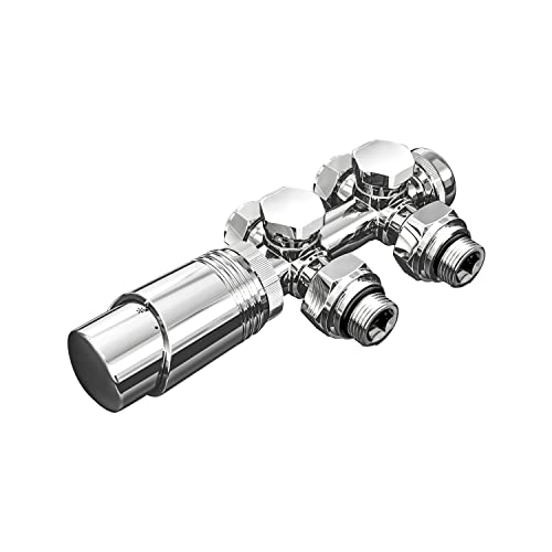 ELEGANT Multiblock Set für Heizkörper Anschlussarmatur inkl. Thermostat Ventil Hahnblock Heizungszubehör Eck- und Durchgangsform chrom ELEGANT Multiblock Set für Heizkörper Anschlussarmatur inkl. Thermostat Ventil Hahnblock Heizungszubehör Eck- und Durchgangsform chrom von ELEGANT