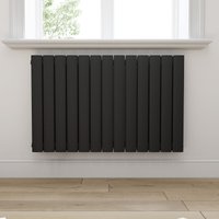 ELEGANT Paneelheizkörper Horizontal Heizkörper Anthrazit Horizontal 630x1004x61mm 1258W Doppellagig von ELEGANT