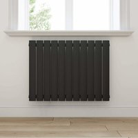 Design Heizkörper Anthrazit Flachheizkörper Heizung Horizontal Einlagig 630x847mm - Elegant von ELEGANT
