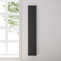 Design Heizkörper Anthrazit Flachheizkörper Heizung Vertikal Doppellagig 1800x308mm - Elegant von ELEGANT