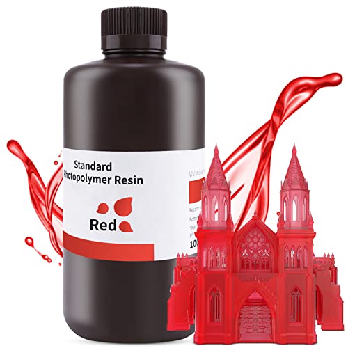 ELEGOO 3D Drucker LCD UV Resin, 405nm Rapid Photopolymer Resin für LCD/DLP 3D Drucker Photopolymer Harz, 1000g Klarrot ELEGOO 3D Drucker LCD UV Resin, 405nm Rapid Photopolymer Resin für LCD/DLP 3D Drucker Photopolymer Harz, 1000g Klarrot von ELEGOO