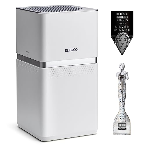 ELEGOO MarsMate Luftreiniger, Entfernt bis zu 95% TVOC, mit VOC Smart Sensor, Kompatibel mit ELEGOO Mars 4 Max, Mars 4 DLP, Saturn 3 Serie und Saturn 2 Resin 3D-Drucker, Größe von 210 * 247 * 410 mm von ELEGOO