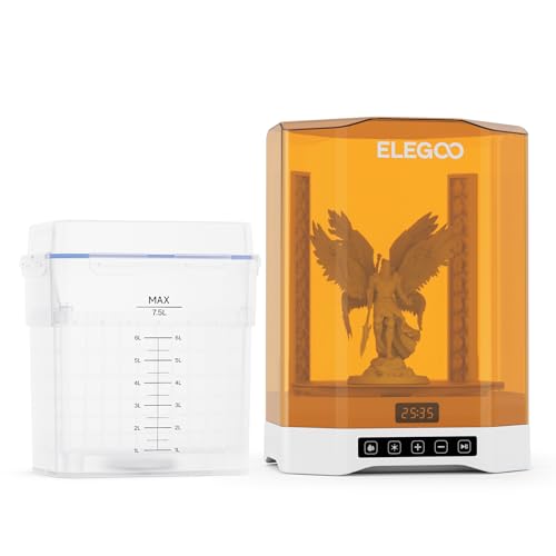 ELEGOO Mercury Plus 3.0 Wasch und Aushärtungsstation, 2 in 1 größeres UV-Aushärtungsgerät für LCD/DLP/SLA 3D-Druckmodelle, Waschgröße von 230 x 135 x 260 mm³ ELEGOO Mercury Plus 3.0 Wasch und Aushärtungsstation, 2 in 1 größeres UV-Aushärtungsgerät für LCD/DLP/SLA 3D-Druckmodelle, Waschgröße von 230 x 135 x 260 mm³ von ELEGOO