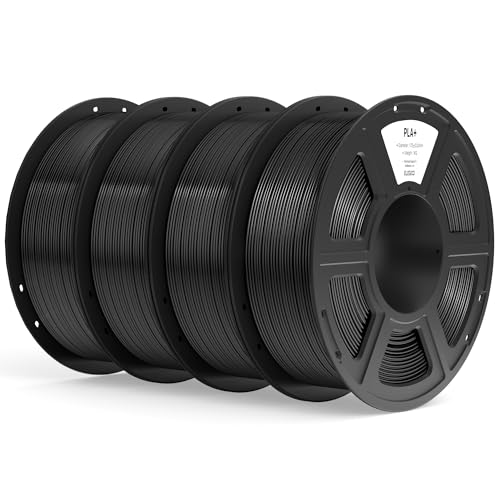 ELEGOO PLA+ Plastic Spool Black 4KG ELEGOO PLA+ Plastic Spool Black 4KG von ELEGOO