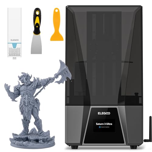 ELEGOO Saturn 3 Ultra 12K UV Lichthärtender MSLA Resin 3D Drucker mit 10 Zoll Monochrom-LCD Neuer ACF Trennfilm Wi-Fi Übertragung Große Druckgröße von 218.88 × 122.88 × 260 mm ELEGOO Saturn 3 Ultra 12K UV Lichthärtender MSLA Resin 3D Drucker mit 10 Zoll Monochrom-LCD Neuer ACF Trennfilm Wi-Fi Übertragung Große Druckgröße von 218.88 × 122.88 × 260 mm von ELEGOO