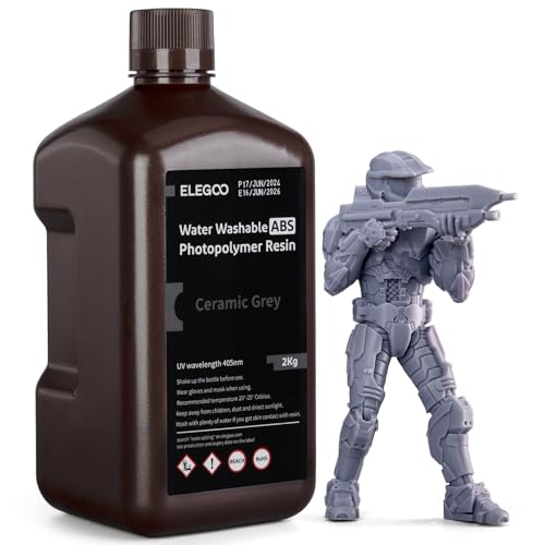 ELEGOO Wasser Waschbares ABS-Like Resin Grau 2000g von ELEGOO