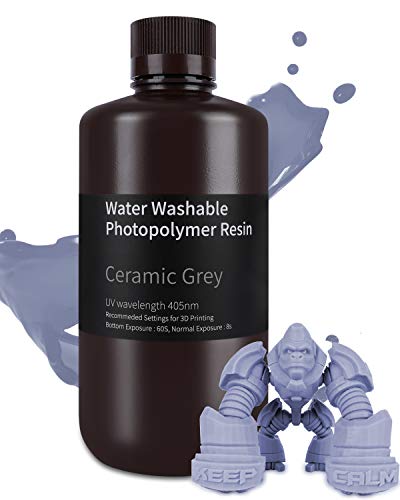 ELEGOO Resin Wasser Abwaschbar 1000g Grau, 405nm LCD UV-Härtung 3D Drucker Resin Water Washable Resin für MSLA/LCD/DLP Resin 3D Drucker ELEGOO Resin Wasser Abwaschbar 1000g Grau, 405nm LCD UV-Härtung 3D Drucker Resin Water Washable Resin für MSLA/LCD/DLP Resin 3D Drucker von ELEGOO