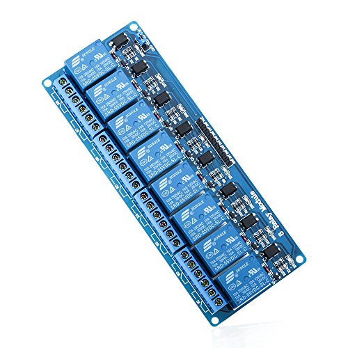 ELEGOO 8 Kanal DC 5V Relaismodul mit Optokoppler für Arduino UNO R3 1280 DSP ARM PIC AVR STM32, Blau ELEGOO 8 Kanal DC 5V Relaismodul mit Optokoppler für Arduino UNO R3 1280 DSP ARM PIC AVR STM32, Blau von ELEGOO