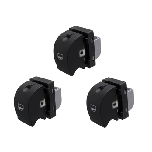 Auto 8ED 959 855 8ED 959 855B Fenster Elektrischer Schalterknopf Fensterheber Schalter Steuerknopf Für A4 B6 2003-2005(3 PC) von ELEKMPMGTD
